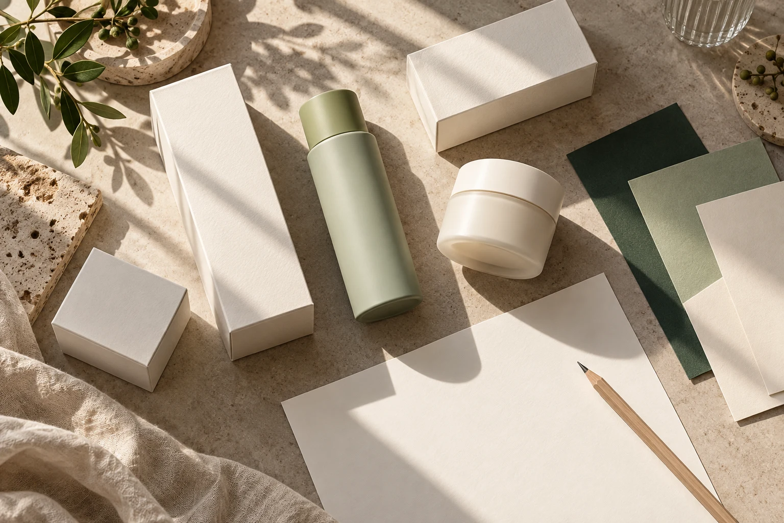 Conceptual skincare packaging and visual direction studio